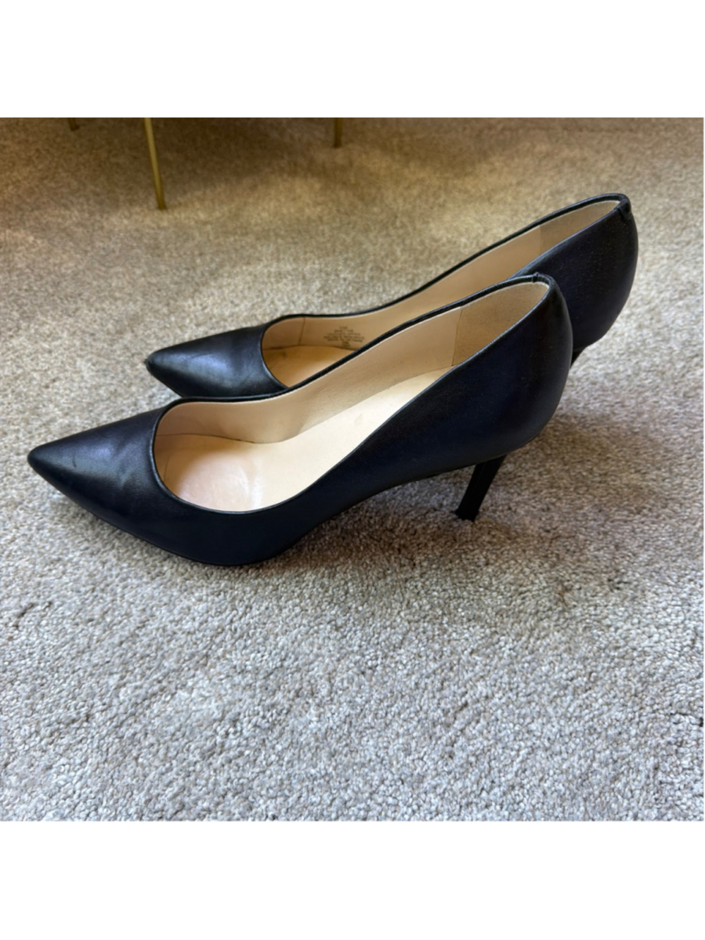 Women's Nine West Black Heels Size 10